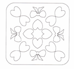 Acrylic quilt design templates