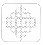 leaves quilt design template
