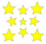 stars applique quilt template