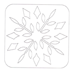 snowflake quilt design template