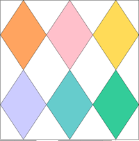 double diamonds quilt templates