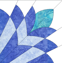 Cleopatra's Fan acrylic quilt templates