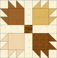 Bears Paw quilt templates