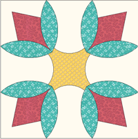 century old tulip quilt templates