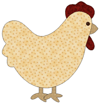 chicken quilt templates