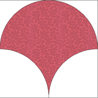 Clam Shell acrylic quilt templates