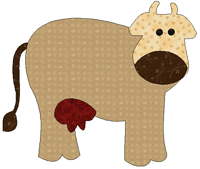 cow quilt templates