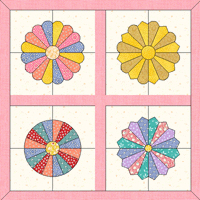 Dresden Plate acrylic quilt templates