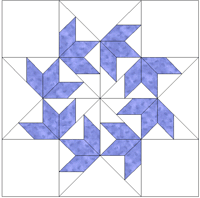 Falling Star quilt templates
