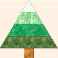 fir tree acrylic quilt templates