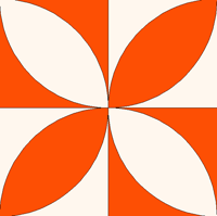 Flower Petals acrylic quilt templates