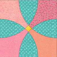 Flowering Snowball acrylic quilt templates