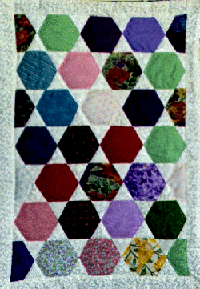 hexagon star (I spy) quilt templates