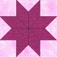 Lemoyne Star acrylic quilt templates
