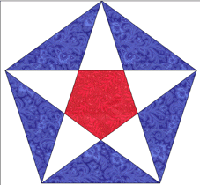 pentagon star quilt templates