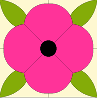 rose garden quilt templates