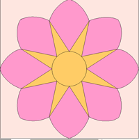 star flower quilt templates