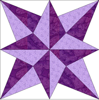 star shadow quilt templates