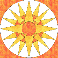 sunburst quilt templates