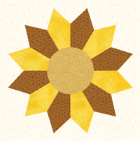 sunflower quilt templates