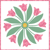 tulip circle quilt templates