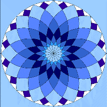 Giant Dahlia acrylic quilt templates