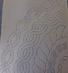 Oval Medley quilting stencil