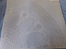 Pineapple medallion quilting stencil
