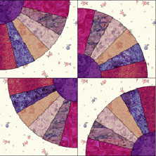 Grandmother's Fan quilt templates