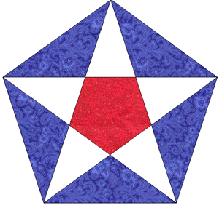 Pentagon Star Quilt Templates