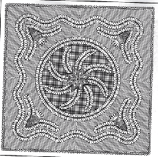 Feather circle wholecloth quilting stencils