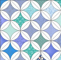 cathedral windows quilt templates