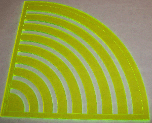 Acrylic quilt design templates