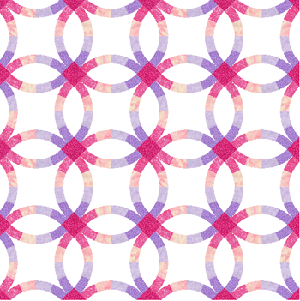 Double Wedding Ring acrylic quilt templates