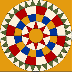 Georgetown Circle acrylic quilt templates