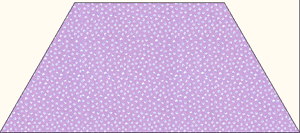 half hexagon quilt template