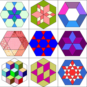 hexagon quilt templates