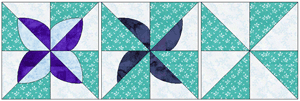 Pinwheel acrylic quilt templates