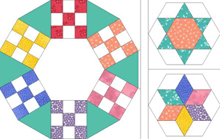 Jack's Chain acrylic quilt templates