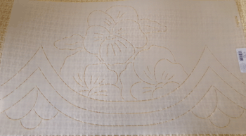 Flower Border quilting stencil