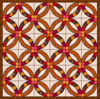 Wedding Chain acrylic quilt templates