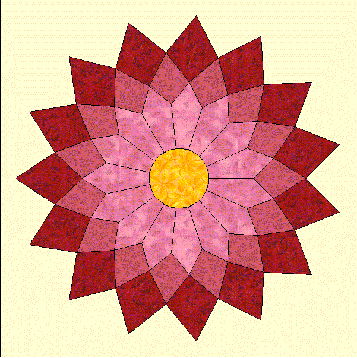 small dahlia quilt templates