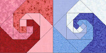 snail's trail quilt templates